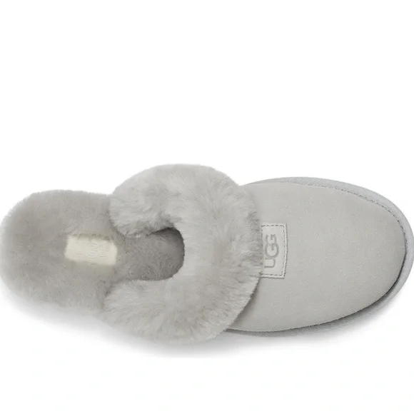 New ugg light grey genuine shearling slipper - Picture 11 of 14